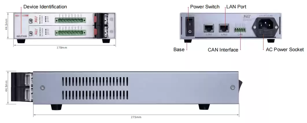 NXI-F1020 product appearance &size NXI-F1020 product appearance &size