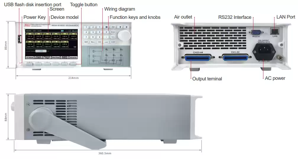 N9244 dimension N9244 dimension