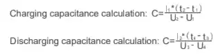 charging&discharging capacitance calculation charging&discharging capacitance calculation