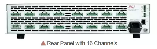 rear panel with 16 channels